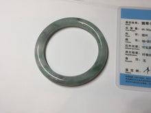 Load image into Gallery viewer, 55.5mm certified 100% natural Type A light green round cut jadeite jade bangle BS104-2525
