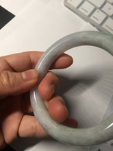 Load image into Gallery viewer, 58.4mm Certified Type A 100% Natural light green chubby round cut Jadeite Jade bangle BM36-0023
