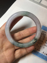 Load image into Gallery viewer, 55.9mm Certified 100% natural Type A light purple with sunny flying flowers jadeite jade bangle BL106-8719