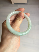 Load image into Gallery viewer, 53.7mm certified natural 100% natural Type A light green round cut jadeite jade bangle BP6-4993