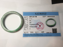 Load image into Gallery viewer, 57mm Certified Type A 100% Natural sunny green yellow Jadeite Jade bangle BS27-4418
