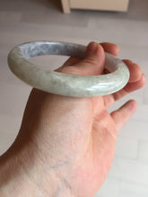 Load image into Gallery viewer, 61.5mm Certified Type A 100% Natural white/light purple/green Jadeite Jade bangle BF120-1933