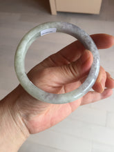 Load image into Gallery viewer, 61.5mm Certified Type A 100% Natural white/light purple/green Jadeite Jade bangle BF120-1933