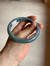 Load image into Gallery viewer, 59mm Certified Type A 100% Natural light blue/gray Guatemala Jadeite bangle Y134-6420