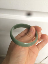 Load image into Gallery viewer, 51.6mm certified Type A 100% Natural oily dark green thin style Jadeite jade bangle M87-2820