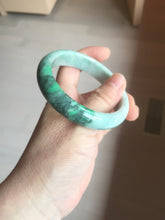 Load image into Gallery viewer, Shopify only. 56.5mm certified 100% natural type A dark green sunny green jadeite jade bangle BH82-8224