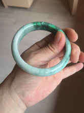 Load image into Gallery viewer, Shopify only. 56.5mm certified 100% natural type A dark green sunny green jadeite jade bangle BH82-8224
