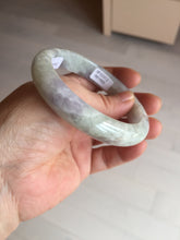 Load image into Gallery viewer, 58.5mm Certified Type A 100% Natural white/light purple/green Jadeite Jade bangle BF121-1927