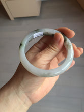 Load image into Gallery viewer, 57.8mm Certified Type A 100% Natural icy watery white purple black brown Jadeite Jade bangle BL75-7038