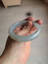 Load image into Gallery viewer, 55.9mm Certified Type A 100% Natural Icy watery white/gray/clear Jadeite Jade bangle BG20-5830