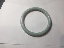Load image into Gallery viewer, 64mm Certified Type A 100% Natural light green white round cut Jadeite Jade bangle BH93-(1935)