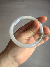 Load image into Gallery viewer, 57.3mm Certified Type A 100% Natural icy watery white purple black brown Jadeite Jade bangle BL74-7052