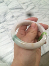 Load image into Gallery viewer, 56.5mm certified 100% natural Type A green purple brown jadeite jade bangle G77-5703