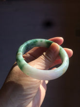 Load image into Gallery viewer, 51.5mm certified 100% natural Type A sunny green/purple/yellow(FU LU SHOU) jadeite jade bangle BK45-5080