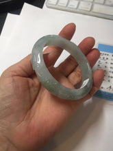 Load image into Gallery viewer, 55.5mm Certified Type A 100% Natural light green with carved Ancient Coin, Auspicious Cloud, and Lingzhi Jadeite Jade bangle PA75-6260