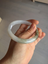 Load image into Gallery viewer, 57.3mm Certified Type A 100% Natural icy watery white purple black brown Jadeite Jade bangle BL74-7052