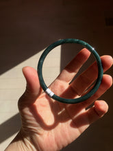 Load image into Gallery viewer, 64mm Certified Type A 100% Natural light green white round cut Jadeite Jade bangle BH93-(1935)