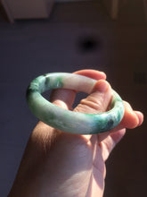 Load image into Gallery viewer, 51.5mm certified 100% natural Type A sunny green/purple/yellow(FU LU SHOU) jadeite jade bangle BK45-5080