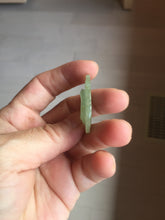 Load image into Gallery viewer, Type A 100% Natural Light Green gray (淡油冰)Jadeite Jade Snake Pendant Lucky Wisdom Prosperity Zodiac Snake PC234