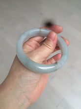 Load image into Gallery viewer, 55.9mm Certified Type A 100% Natural Icy watery white/gray/clear Jadeite Jade bangle BG20-5830