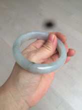 Load image into Gallery viewer, 55.9mm Certified Type A 100% Natural Icy watery white/gray/clear Jadeite Jade bangle BG20-5830