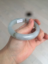 Load image into Gallery viewer, 55.9mm Certified Type A 100% Natural Icy watery white/gray/clear Jadeite Jade bangle BG20-5830