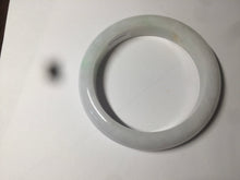 Load image into Gallery viewer, 57mm certified Type A 100% Natural sunny green/white Jadeite Jade bangle AC72-1479