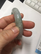 Load image into Gallery viewer, 55.5mm Certified Type A 100% Natural light green with carved Ancient Coin, Auspicious Cloud, and Lingzhi Jadeite Jade bangle PA75-6260