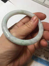 Load image into Gallery viewer, 53.8mm certified 100% natural Type A light green purple brown round cut jadeite jade bangle BS107-2542