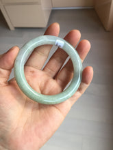 Load image into Gallery viewer, 54.8mm certified natural 100% natural Type A light green round cut jadeite jade bangle BP2-4990