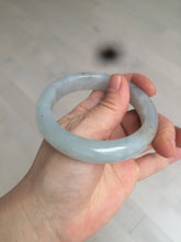 Load image into Gallery viewer, 55.9mm Certified Type A 100% Natural Icy watery white/gray/clear Jadeite Jade bangle BG20-5830
