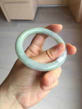 Load image into Gallery viewer, 54.8mm certified natural 100% natural Type A light green round cut jadeite jade bangle BP2-4990