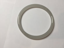 Load image into Gallery viewer, 59mm Certified 100% Natural icy light gray white(灰冰) slim round cut nephrite jade bangle HN73-9136