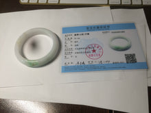 Load image into Gallery viewer, 55mm certified Type A 100% Natural sunny green/white/brown/yellow Jadeite Jade bangle AC71-1463