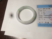 Load image into Gallery viewer, 55mm certified Type A 100% Natural sunny green/white/brown/yellow Jadeite Jade bangle AC71-1463