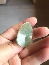 Load image into Gallery viewer, Type A 100% Natural Light Green gray (淡油冰)Jadeite Jade Loyalty Protection Fortune Dog Pendant PC236