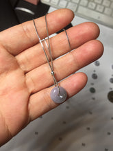 Load image into Gallery viewer, 10.5mm Type A 100% Natural purple green gray Jadeite Safety Guardian Button donuts pendant group PH121 Add on item