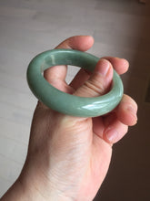 Load image into Gallery viewer, 52mm certified natural 100% natural Type A summer leave green jadeite jade bangle AA86-4910