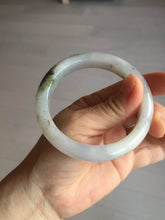 Load image into Gallery viewer, 57.5mm Certified Type A 100% Natural icy watery white purple black brown Jadeite Jade bangle BL73-7043