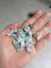 Load image into Gallery viewer, 12 Pieces of Type A 100% Natural icy watery green/white/purple Jadeite Jade Ingots AX55