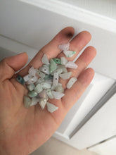 Load image into Gallery viewer, 12 Pieces of Type A 100% Natural icy watery green/white/purple Jadeite Jade Ingots AX55