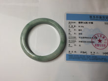 Load image into Gallery viewer, 57.3mm Certified Type A 100% Natural sunny green yellow Jadeite Jade bangle BS30-4414