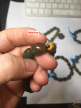 Load image into Gallery viewer, 100% Natural 12x9mm green/yellow olives shape nephrite Jade bead bracelet group HE92