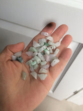 Load image into Gallery viewer, 12 Pieces of Type A 100% Natural icy watery green/white/purple Jadeite Jade Ingots AX55