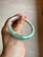 Load image into Gallery viewer, 56.9mm certified 100% natural Type A sunny green jadeite jade bangle L150-5348