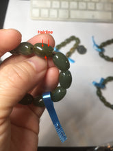 Load image into Gallery viewer, 100% Natural 12x9mm green/yellow olives shape nephrite Jade bead bracelet group HE92