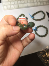 Load image into Gallery viewer, 100% Natural 12x9mm green/yellow olives shape nephrite Jade bead bracelet group HE92