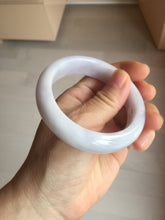 Load image into Gallery viewer, 54.6mm certified 100% Natural type A light purple white Jadeite Jade bangle PC248-0343