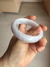 Load image into Gallery viewer, 54.6mm certified 100% Natural type A light purple white Jadeite Jade bangle PC248-0343