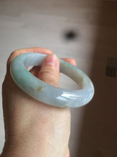 Load image into Gallery viewer, Reserved! Please don't order. 56.8mm certified type A 100% Natural icy watery green/white/brown/purple jadeite jade bangle Z127-4408
